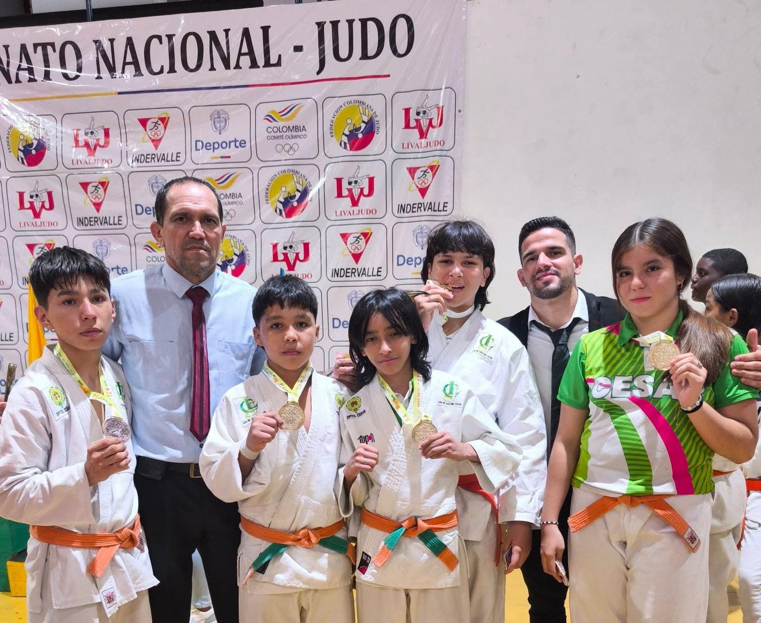Cesar subió seis veces al podio en el Nacional de Judo en Buga